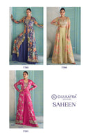 Gulkayra Designer Saheen Real Chinon Digital Print Designer Anarkali Style Suit