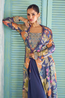 Gulkayra Designer Saheen Real Chinon Digital Print Designer Anarkali Style Suit