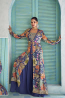 Gulkayra Designer Saheen Real Chinon Digital Print Designer Anarkali Style Suit