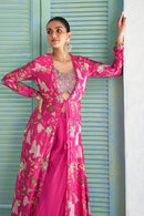 Gulkayra Designer Saheen Real Chinon Digital Print Designer Anarkali Style Suit