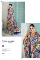 Gulkayra Designer Saheen Real Chinon Digital Print Designer Anarkali Style Suit
