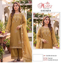 Motifz 5427 Gold Schiffon Embroidered Pakistani Salwar Suit Surat Wholesale