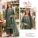 Motifz 5427 Gold Schiffon Embroidered Pakistani Salwar Suit Surat Wholesale