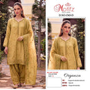 Motifz R 1543 Readymade Organza Embroidery Work Designer Suits