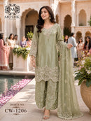Shraddha Mushk Cw 1206 Barbari Chiffon & Full Heavy Pakistani Salwar Suit Wholesale Surat