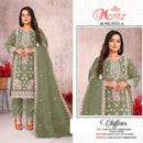 Motifz 5313 Premium Chiffon Embroidered With Khatli Work Pakistani Salwar Suit