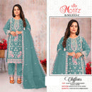 Motifz 5313 Premium Chiffon Embroidered With Khatli Work Pakistani Salwar Suit