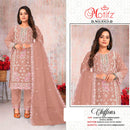 Motifz 5313 Premium Chiffon Embroidered With Khatli Work Pakistani Salwar Suit
