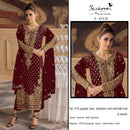 Serine S 810 Premium Fox Georgette Heavy Embroidered Designer Pakistani Suit
