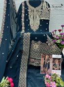 Serine S 810 Premium Fox Georgette Heavy Embroidered Designer Pakistani Suit