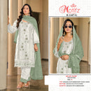 Motifz R 1447 Readymade Organza Embroidered Salwar Suit