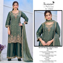 SERINE S 1316 Moss Heavy Embroidery with Bits Khatli Work Readymade Pakistani Style Suit