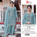 Bilqis B 283 Chiffon Heavy Embroidered Designer Ready Made Suit with Handwork