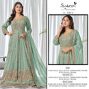 Serine S 1367 Ari Gold Silk Heavy Embroidery & Bits Khatli Work Designer Gown