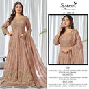 Serine S 1367 Ari Gold Silk Heavy Embroidery & Bits Khatli Work Designer Gown