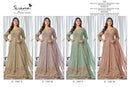 Serine S 1367 Ari Gold Silk Heavy Embroidery & Bits Khatli Work Designer Gown