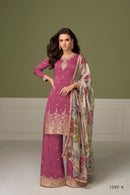 Gulkayra Gulnaaz Real Simar Silk Designer Sharara Suit
