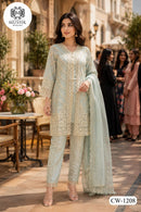 Shraddha Designer CW 1208 Organza Kota Checks Premium Pakistani Salwar Suit