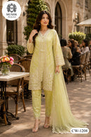 Shraddha Designer CW 1208 Organza Kota Checks Premium Pakistani Salwar Suit
