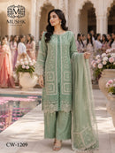 Shraddha Designer CW 1209 Crystal Chiffon Handwork Khatli Readymade Salwar Suit