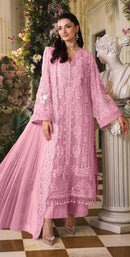 Motifz 5407 Premium Chiffon Embroidered Khatli Work Salwar Suit
