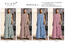 Elan E 47 Readymade Cambric Lawn Cotton Heavy Embroidered Designer Suit