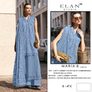 Elan E 47 Readymade Cambric Lawn Cotton Heavy Embroidered Designer Suit