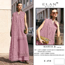 Elan E 47 Readymade Cambric Lawn Cotton Heavy Embroidered Designer Suit