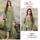Motifz 5419 Chiffon with Embroidery Khatli Work Pakistani Salwar Suit