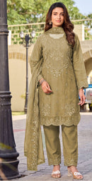 Motifz 1525 Kota Checks with Embroidery & Khatli Work Pakistani Suit
