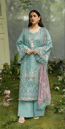 Motifz 5420 Pure Cambric Cotton Embroidery Work Pakistani Salwar Suit