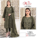 Motifz 5426 Chiffon Embroidery Khatli Work Pakistani Salwar Suit