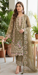 Motifz 5430 Kajri Chiffon Embroidery Khatli Work Pakistani Salwar Suit