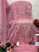 Elan E 07 Chiffon Heavy Embroidered Suit With Handwork & Appliqué Work Suits