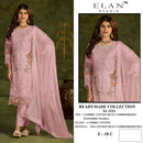 Elan E 18 Cambric Lawn Cotton Heavy Embroidered With Pearls Worked Pakistani Suits