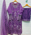 Bilqis B 274 Chiffon Heavy Embroidered With Handwork Pakistani Suits