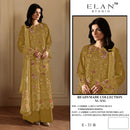Elan E 31 Cambric Lawn Cotton Heavy Embroidered With Handwork Pakistani Suits