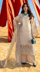 Elan E 24 Cambric Lawn Cotton Heavy Embroidered With Pearls Pakistani Salwar Suit