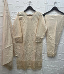 Elan E 24 Cambric Lawn Cotton Heavy Embroidered With Pearls Pakistani Salwar Suit