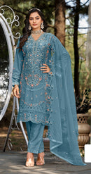 Motifz 5364 Chiffon with Embroidery Khatli Work Designer Suits