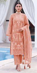 Motifz 5443 Chiffon Embroidered Khatli Work Pakistani Salwar Suit
