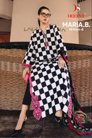 Deepsy Suits M Print 8 Maria B Pure Cotton Print Self Embroidery Patch Work Pakistani Suit