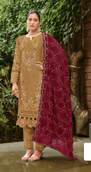 Motifz 5281 Chiffon With Embroidery Khatli Work Pakistani Suits