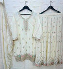 Bilqis B 249 Chinon Heavy Embroidered With Handworked Pakistani Suits