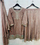 Bilqis B 249 Chinon Heavy Embroidered With Handworked Pakistani Suits