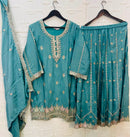 Bilqis B 249 Chinon Heavy Embroidered With Handworked Pakistani Suits