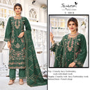 Serine S 808 Currency Heavy Embroidered Khatli Work Pakistani Style Suit
