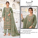 Serine S 808 Currency Heavy Embroidered Khatli Work Pakistani Style Suit