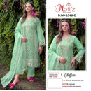 Motifz R 1546 Chiffon Embroidery Khatli Work Pakistani Suits