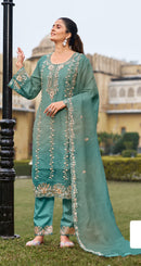 Motifz 1474 Nc Moss With Beads Work Pakistani Suits